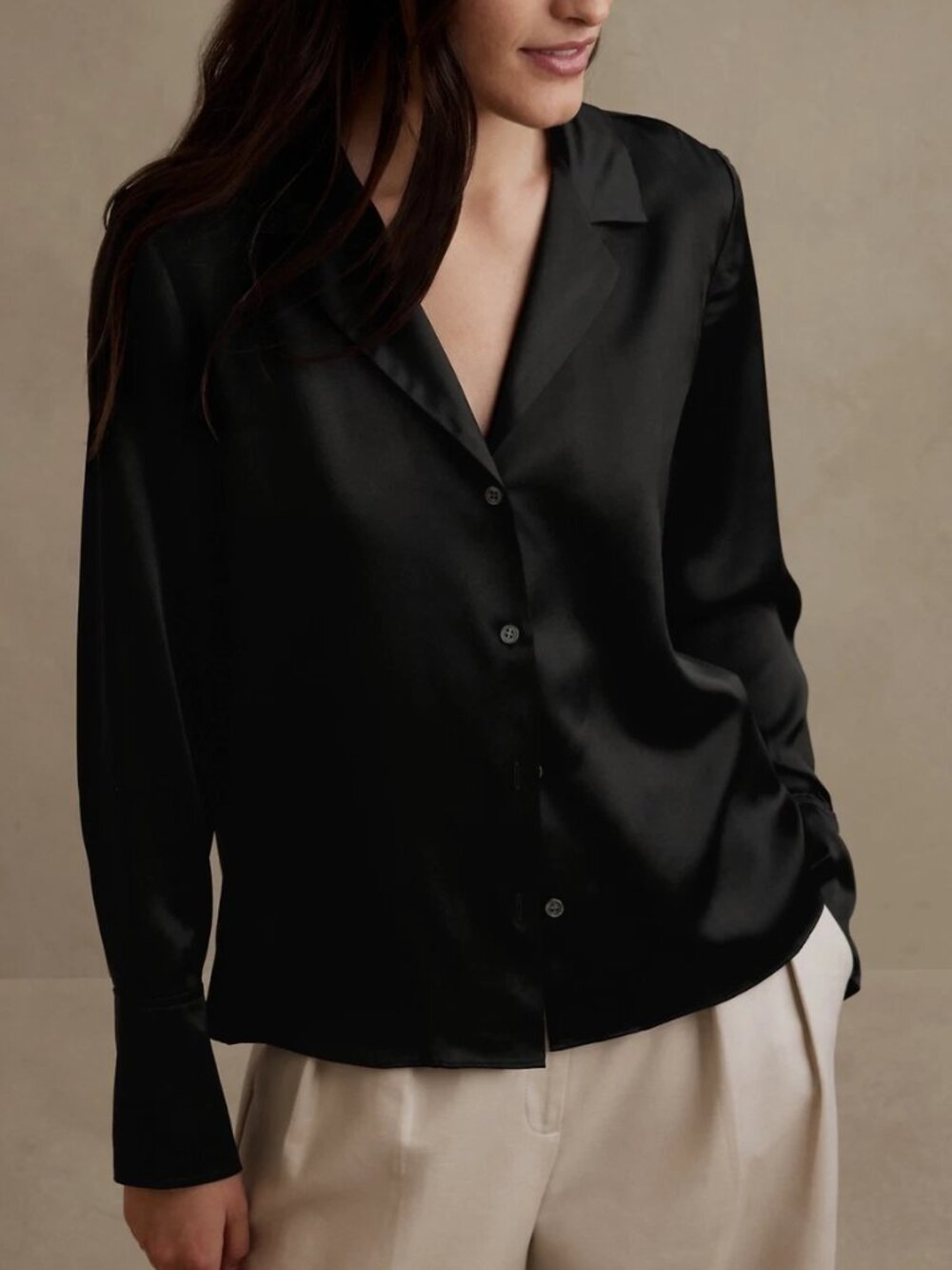 Banana Republic 100% Silk Bliss Resort Shirt